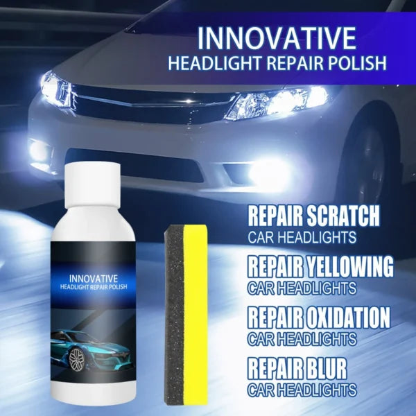 INNOVATIVE HEADLIGHT REPAIR POLISH & SCRATCH REMOVER - PACK OF 2