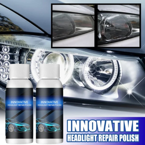 INNOVATIVE HEADLIGHT REPAIR POLISH & SCRATCH REMOVER - PACK OF 2